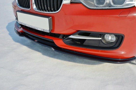 BMW F30 F31 11-15 vakioetupuskurin kiiltävän musta splitteri / etulippa Maxton Design