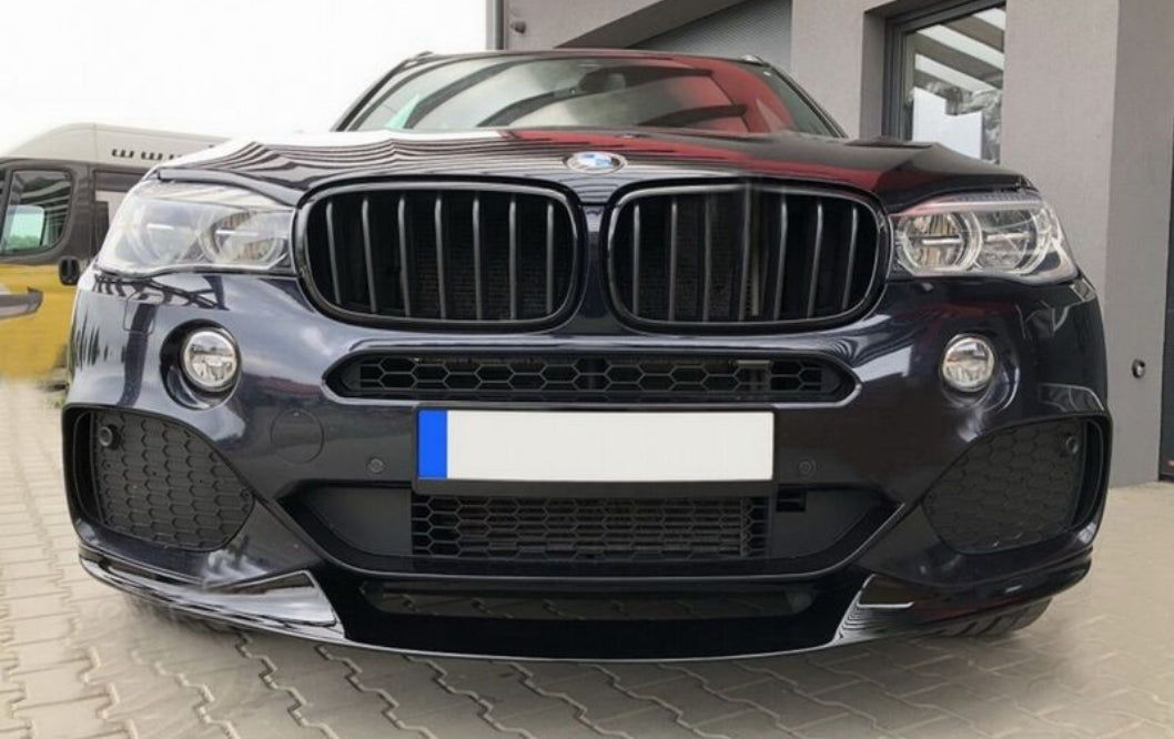 BMW X5 F15 Kiiltävän musta Aero etulippa