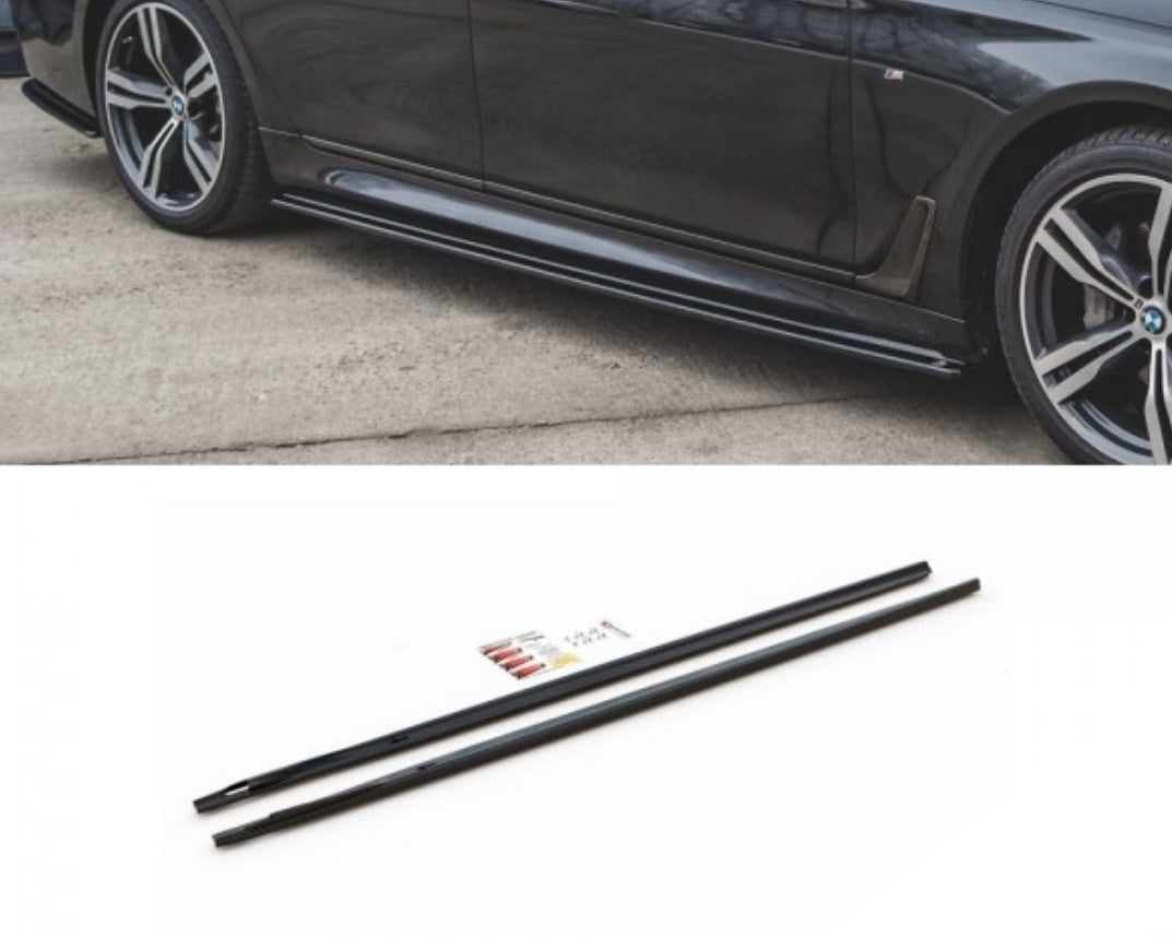 BMW 7-sarja G11 15-18 M-Sport helmojen alle asennettavat helmalistat Maxton Design